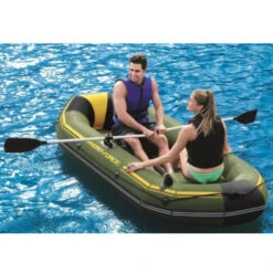 BATEAU GONFLABLE BESTWAY HYDRO FORCE + 2 RAMES + GONFLEUR -Flots Évasion bateau gonflable bestway hydro force 2 rames gonfleur 3