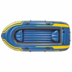 BATEAU GONFLABLE INTEX CHALLENGER 3 + 2 RAMES + GONFLEUR -Flots Évasion bateau gonflable intex challenger 3 2 rames gonfleur 3