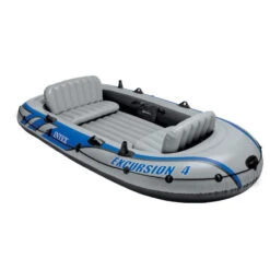 BATEAU GONFLABLE INTEX EXCURSION 4 + 2 AVIRONS + GONFLEUR 13 BATEAU GONFLABLE INTEX EXCURSION 4 + 2 AVIRONS + GONFLEUR -Flots Évasion bateau gonflable intex excursion 4 2 avirons gonfleur 4