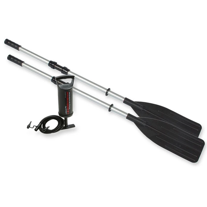 BATEAU GONFLABLE INTEX EXCURSION 5 + 2 AVIRONS + GONFLEUR 8 BATEAU GONFLABLE INTEX EXCURSION 5 + 2 AVIRONS + GONFLEUR – Image 6