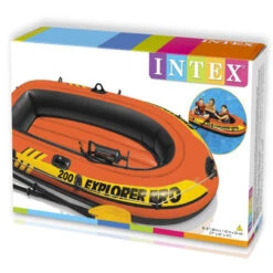 BATEAU GONFLABLE INTEX EXPLORER PRO 200 + 2 RAMES + GONFLEUR -Flots Évasion bateau gonflable intex explorer pro 200 2 rames gonfleur 2
