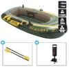 BATEAU GONFLABLE INTEX SEAHAWK 2 + 2 RAMES + GONFLEUR -Flots Évasion bateau gonflable intex seahawk 2 2 rames gonfleur