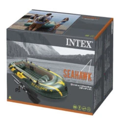 BATEAU GONFLABLE INTEX SEAHAWK 4 + 2 RAMES + GONFLEUR -Flots Évasion bateau gonflable intex seahawk 4 2 rames gonfleur 5